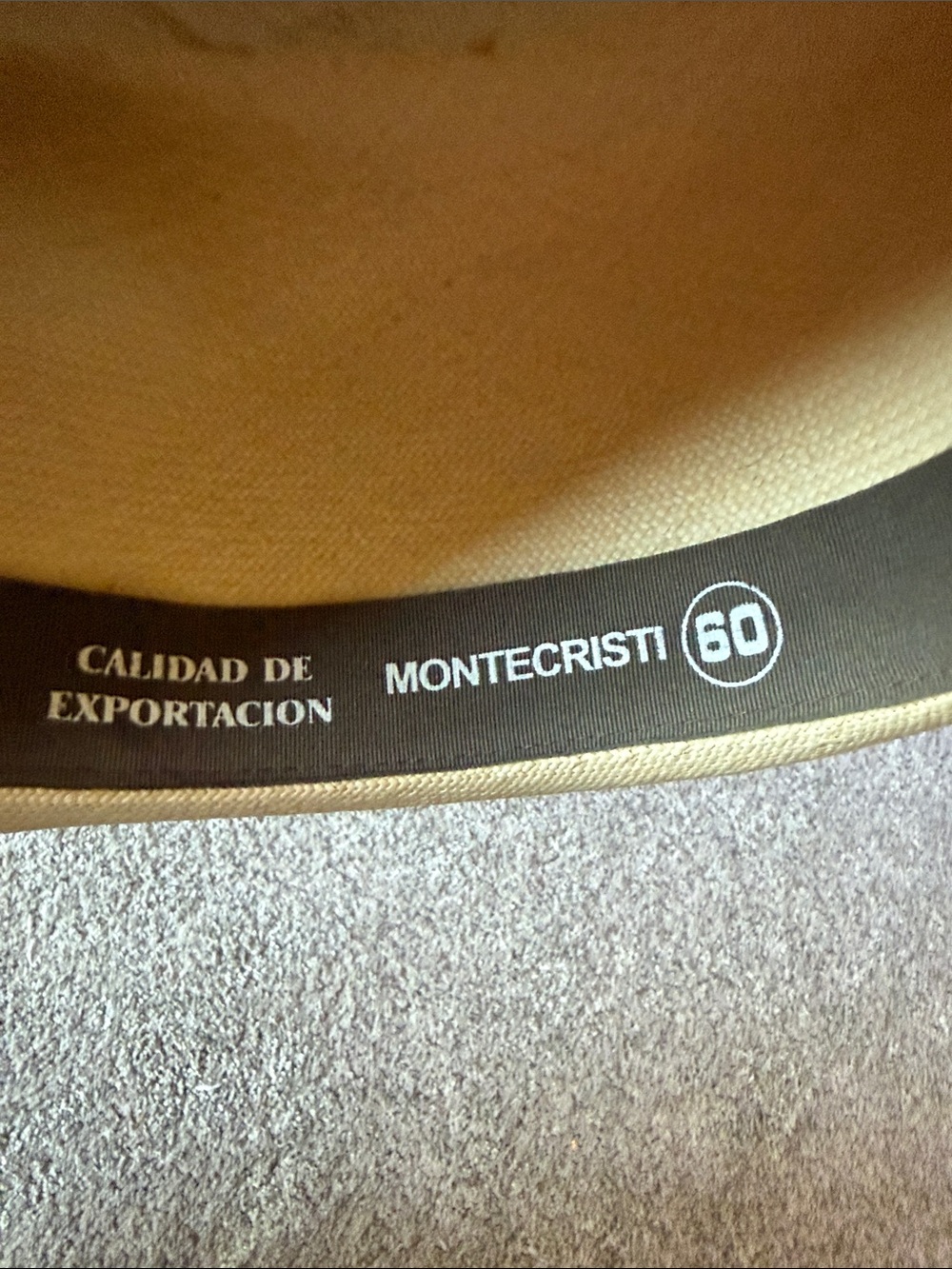 Montecristi 60-Hand Woven in Ecuador-Panama Hat-Cream - Picture 9 of 15